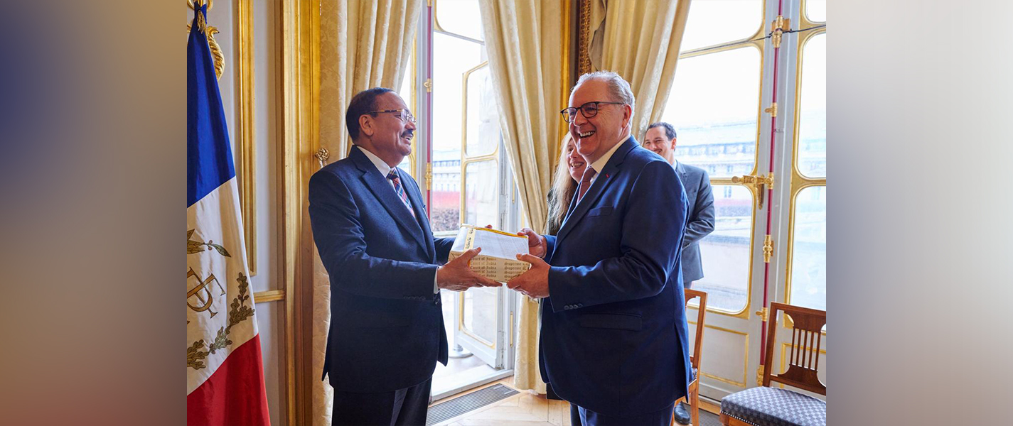 Hon’ble Chief Justice of India Justice Surya Kant met with H.E. Richard Ferrand, President of the Constitutional Council in Paris