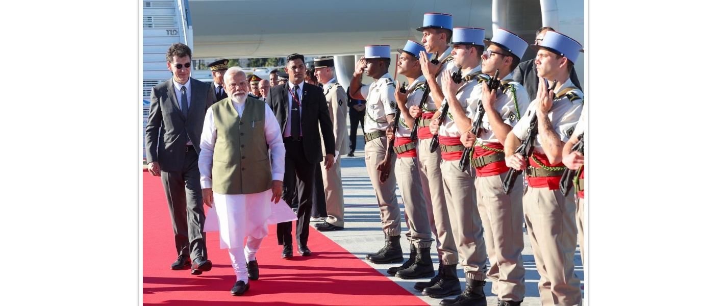 PM Modi arrives in Nice for an official visit to France from June 13-18, 2026