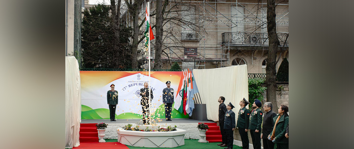 Celebration of India’s 77th Republic day at EoI, Paris