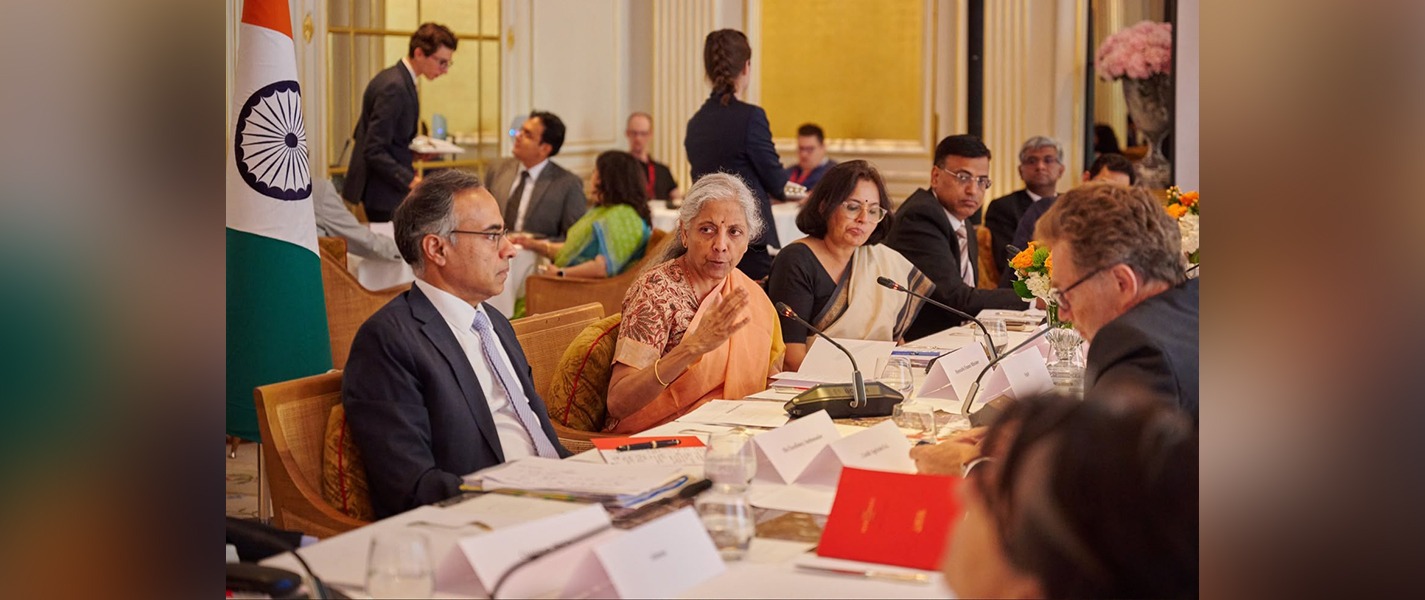 Union Minister for Finance & Corporate Affairs Smt. Nirmala Sitharaman participated in an India-France Business Roundtable with leading French businesses and institutions in Paris.