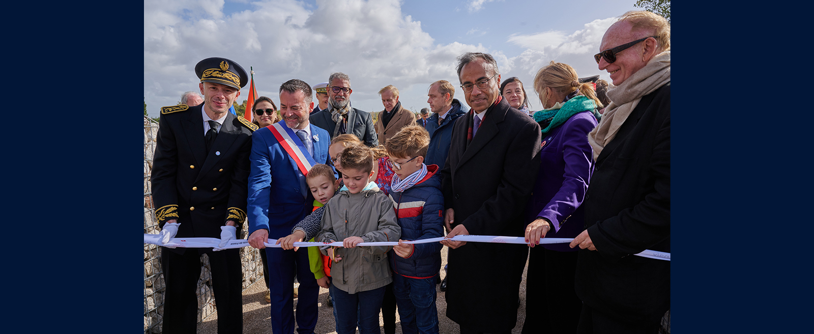 Inauguration of the Indian Peace Garden in Richebourg, France.
