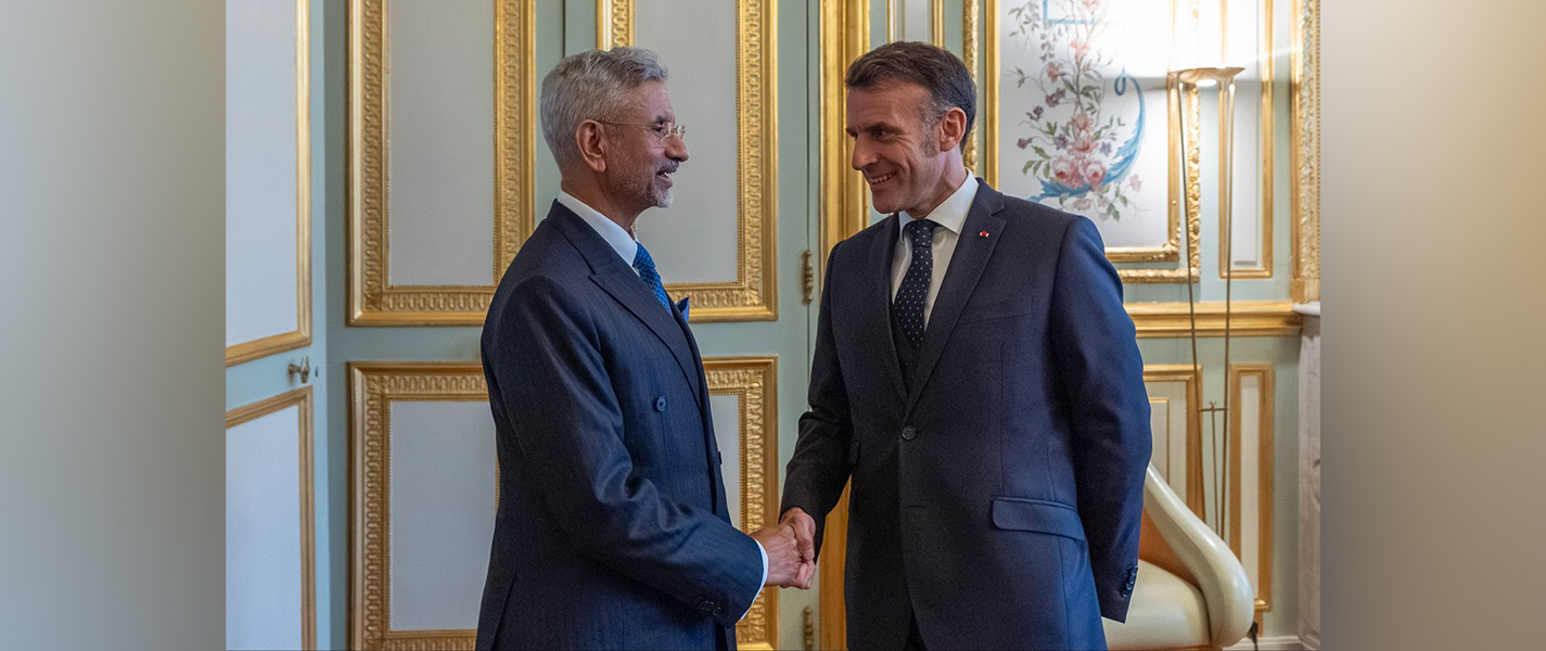 External Affairs Minister Dr. S. Jaishankar called on the President of the French Republic, H.E. Emmanuel Macron, during his visit to France