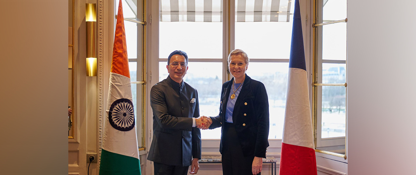 MoS MEITY Shri Jitin Prasada met Ms. Anne Le Hénanff French Minister Delegate for AI and Digital Affairs in Paris, France.