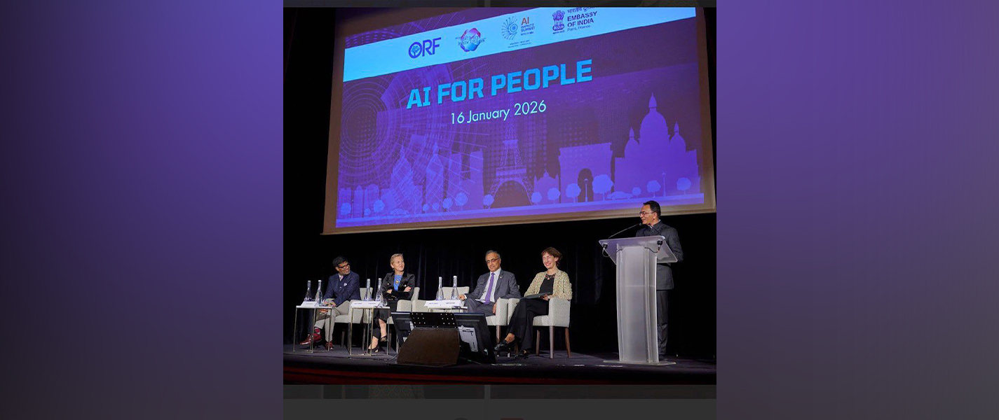 MoS MEITY Shri Jitin Prasada addressed ORF’s AI for People event in Paris, France.