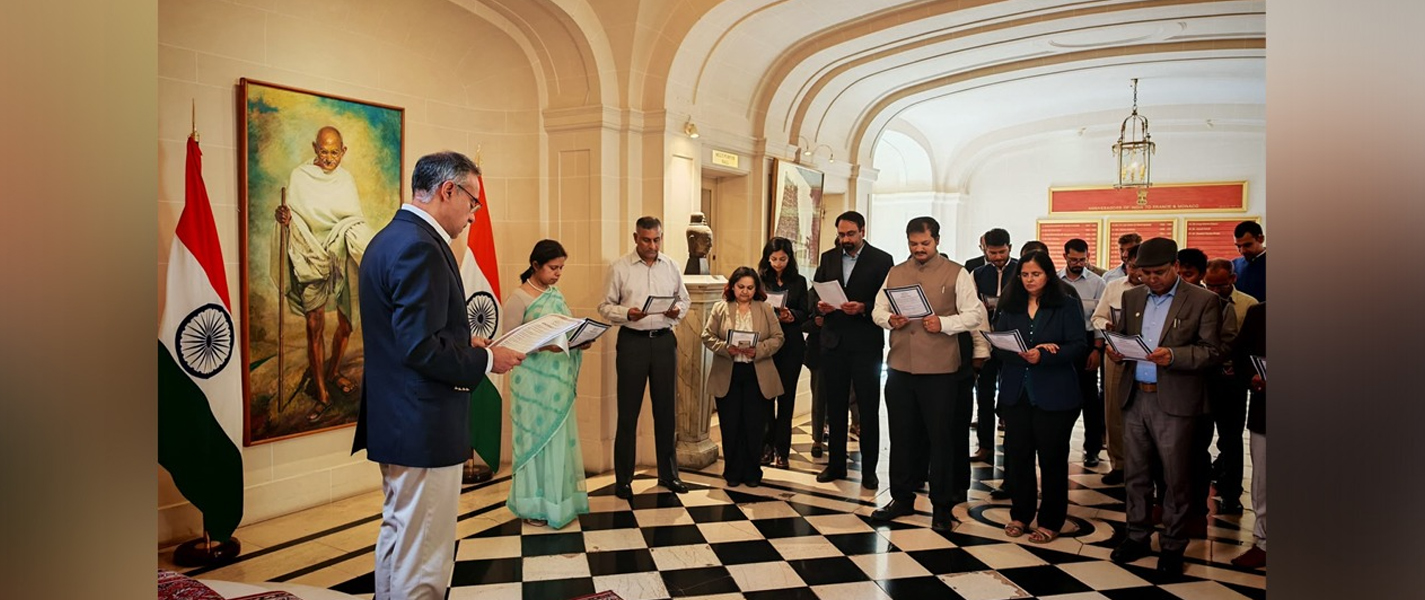 As part of Swachhata Pakhwada 2026, Ambassador Sanjeev Singla administered the Swachhata Pledge to the Embassy team.