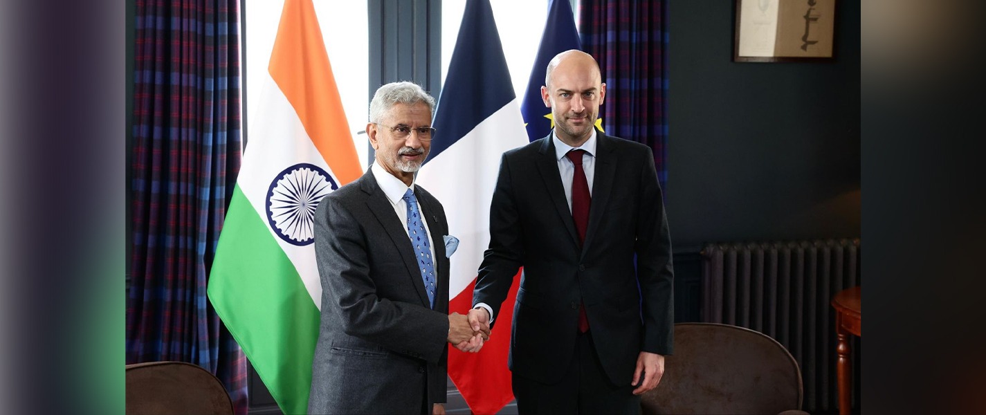 External Affairs Minister Dr. S. Jaishankar, met H.E. Jean-Noël Barrot, French Minister for Europe and Foreign Affairs, at the G7 Ministerial Meeting in Paris, France.