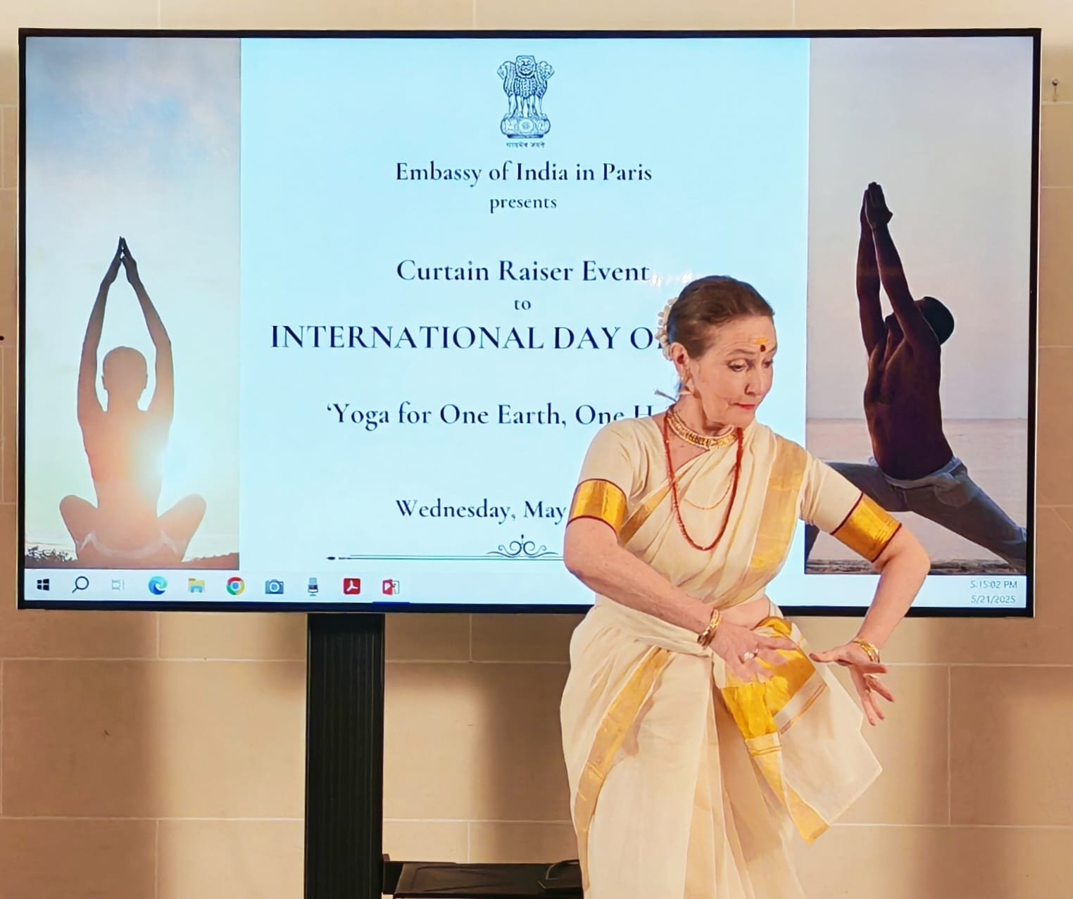 Curtain Raiser for the International Day of Yoga 2025 at Embassy of India, Paris.