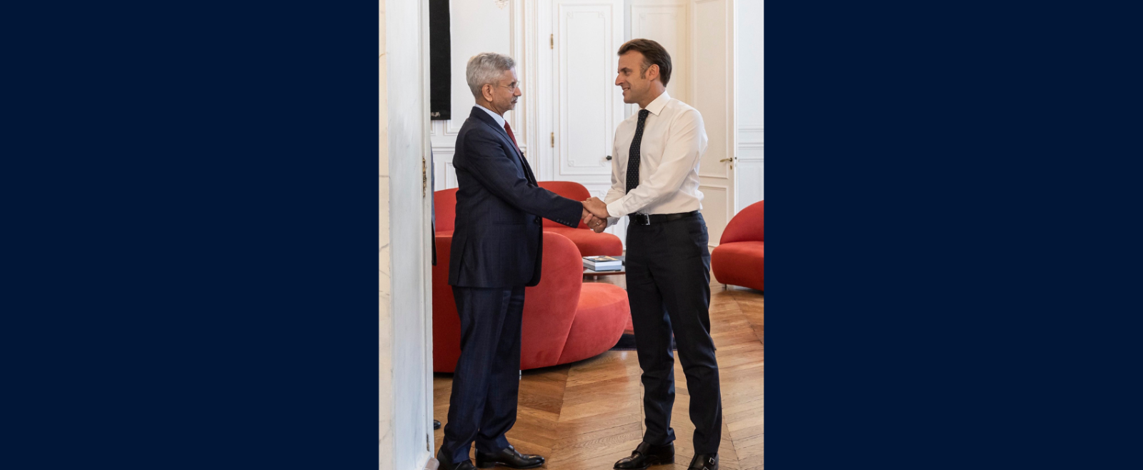 External Affairs Minister Dr. S. Jaishankar called on President of the French Republic, H.E. Mr. Emmanuel Macron in Paris