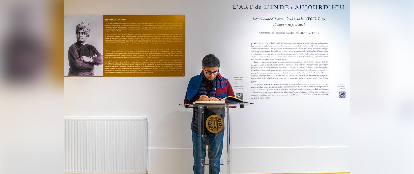 Foreign Secretary Vikram Misri visited the Swami Vivekanada Cultural Centre (SVCC) in Paris.