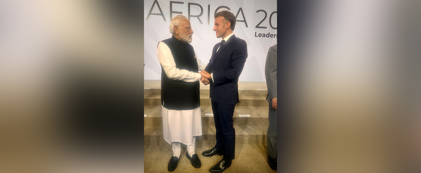 Prime Minister Narendra Modi met President Emmanuel Macron during the G20 Summit in Johannesburg