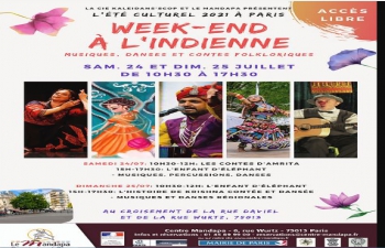 The Kaleidans'scop cie and Mandapa center present Cultural summer 2021 in Paris