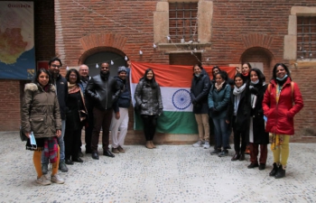 Republic Day was celebrated in Toulouse at hall Maison d'Occitanie.