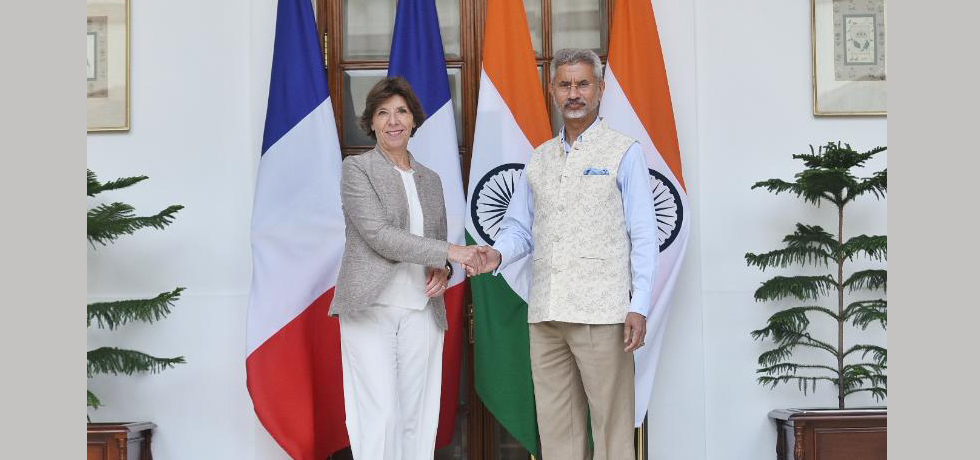 French Foreign Minister Ms. Catherine Colonna's two day visit (September 14-15) to India; her first visit to India and the first country in Asia