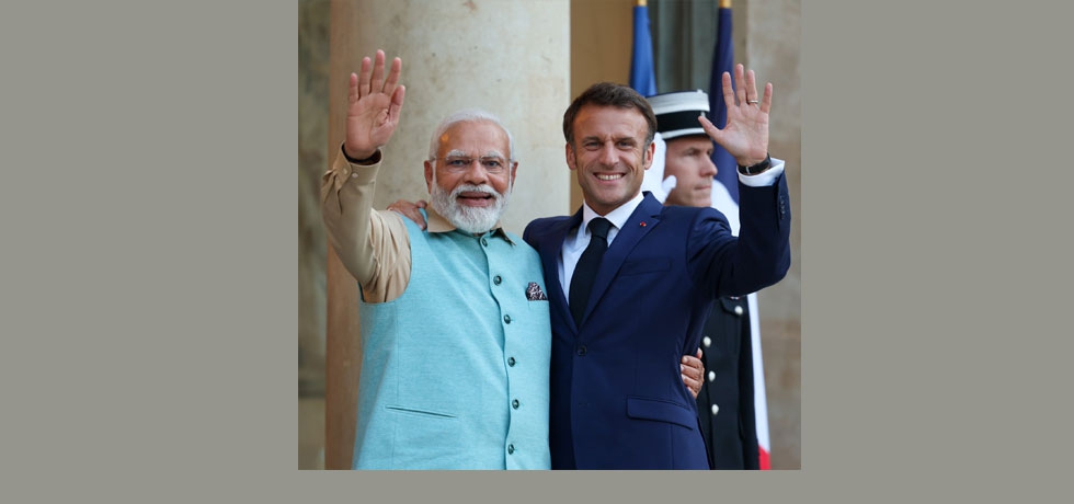 Historical visit of Prime Minister Shri Narendra Modi in Paris, France on 13-14 July 2023. PM Modi participated in Bastille Day celebration as the Guest of Honour 