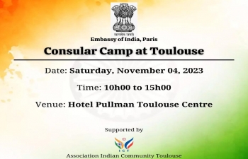 Consular Camp at Toulouse on Saturday, November 04, 2023